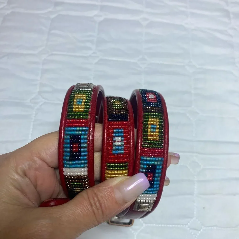 Brighton beaded belt, L 35 inch